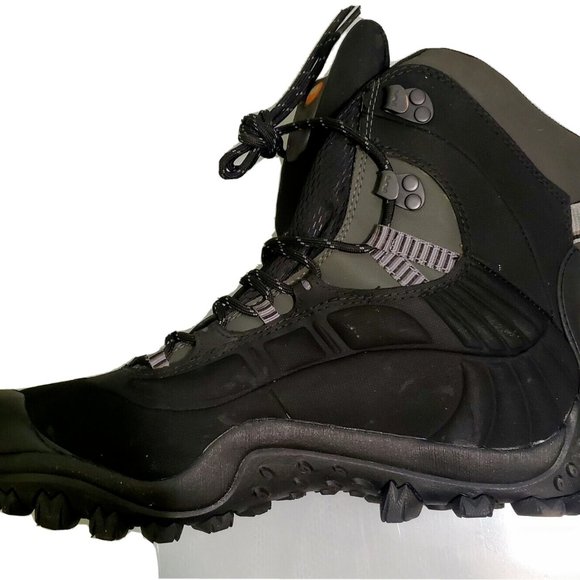 Men's Merrell Continuum Thermo Tall Polartech Waterproof Hiking Boots Black - Picture 4 of 10